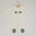 Ninnaoh Pure Love | Tutina neonata panna verde cuori