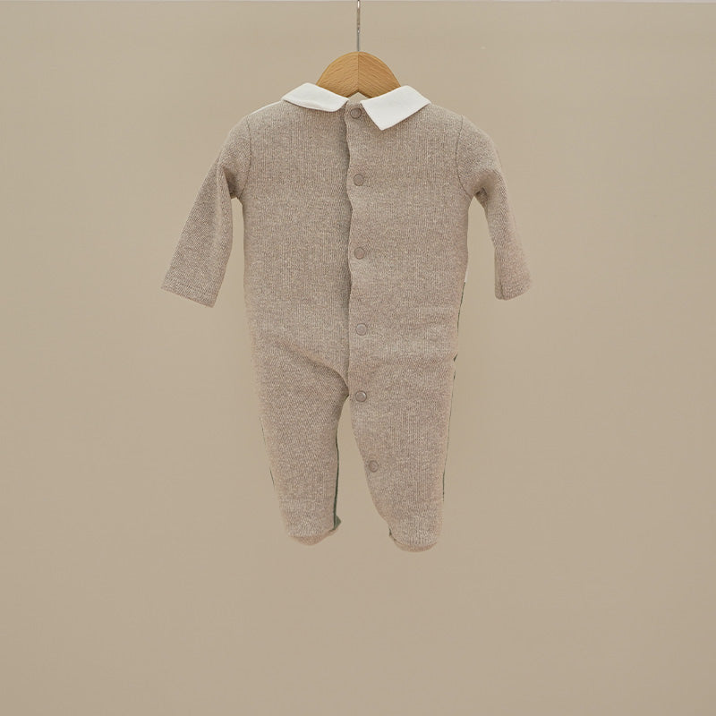 Ninnaoh | Tutina panna verde beige cagnolino