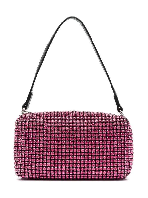 Patrizia Pepe | Borsa pochette fucsia strass