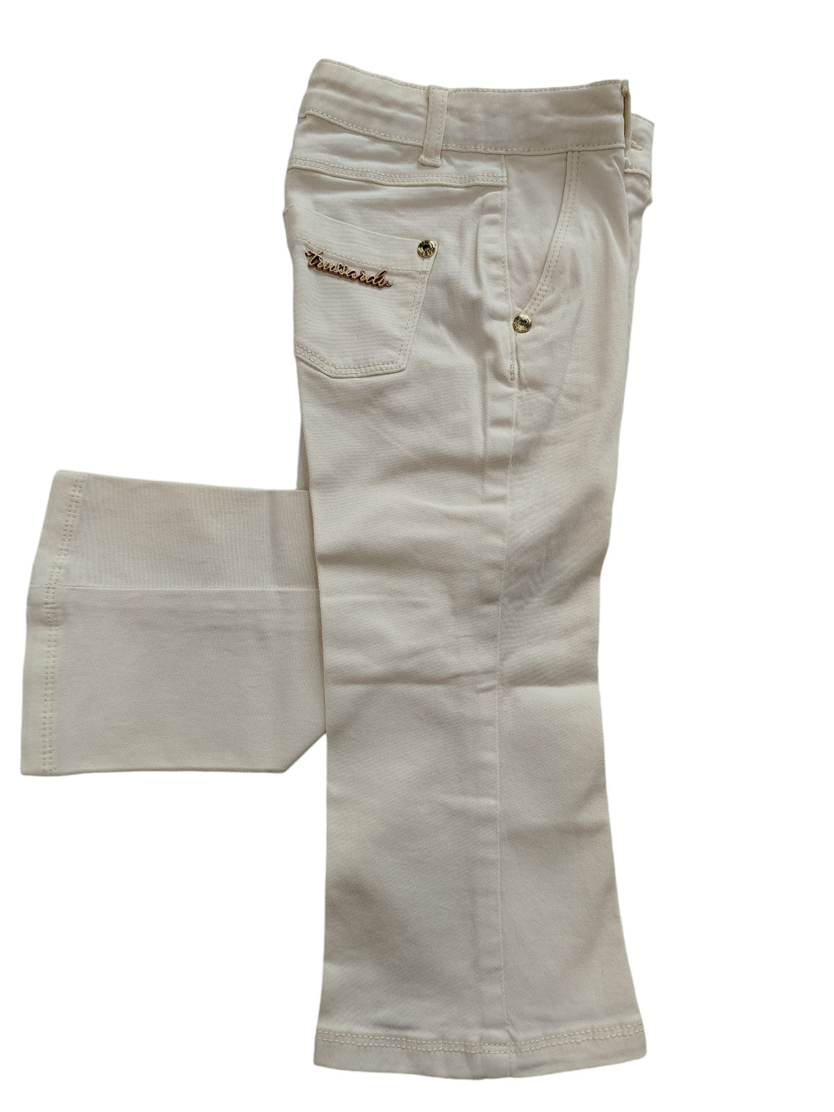Trussardi | Jeans panna zampetta bambina