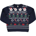 Maglione blu Merry Christmas bambino/a