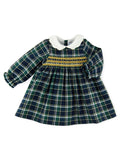 Sardon | Abito verde quadri bambina