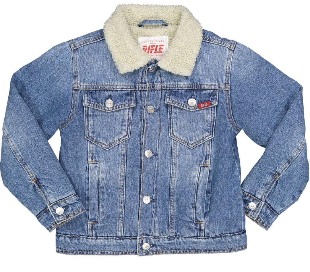 Rifle | Giubbino jeans con pelliccia
