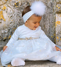 Ninnaoh | Vestito bianco oro stelline