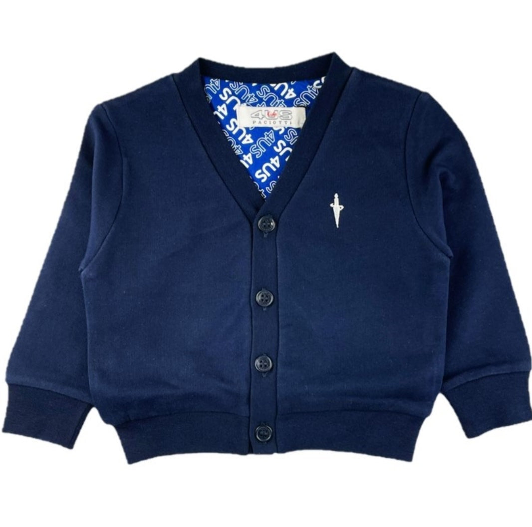 Cardigan felpa blu bambino Paciotti