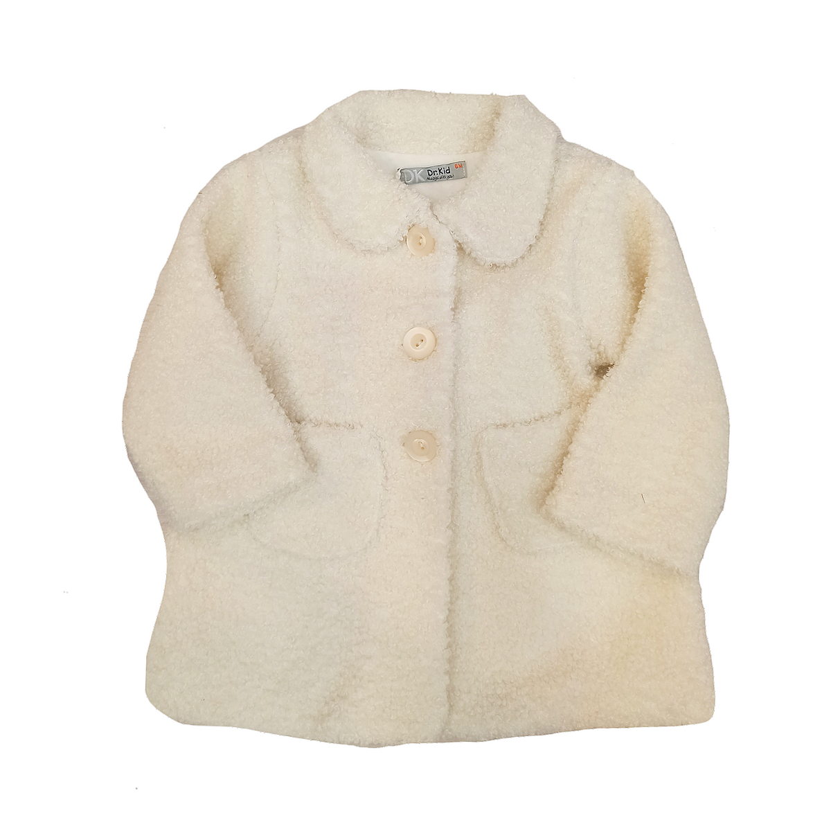 Cappotto panna bouclé neonata