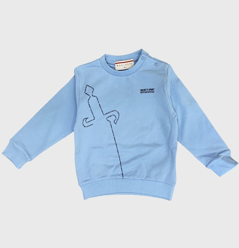 Paciotti | Felpa celeste bambino