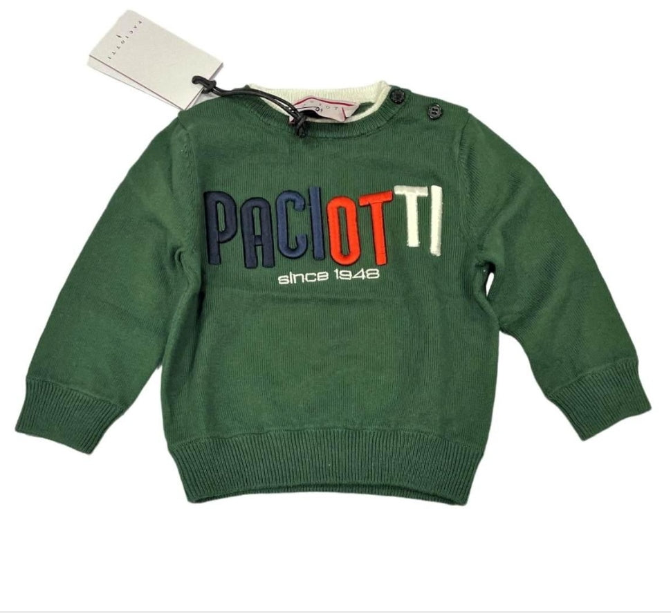 Paciotti | Maglioncino verde bambino