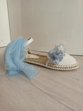 Juana Sanchez | Espadrillas cerimonia bambina celeste