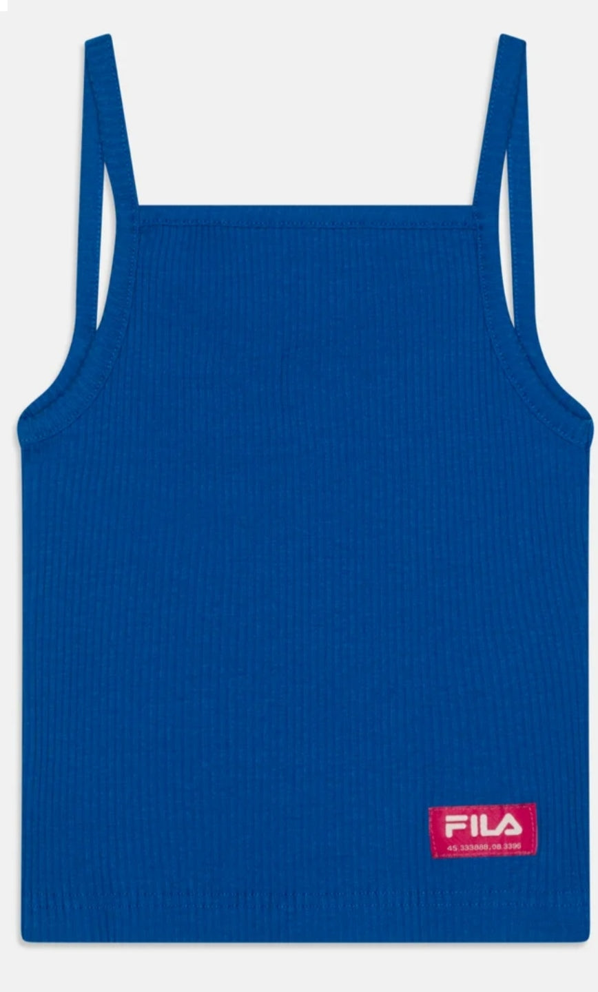 Fila | Top costine azzurro ragazza