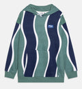 Fila | Felpa ragazzo verde blu cappuccio