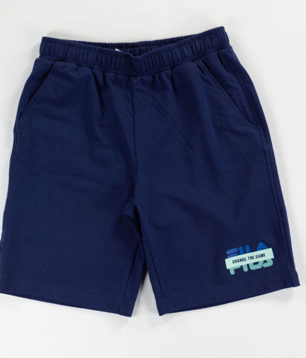 Fila | Bermuda blu jersey ragazzo