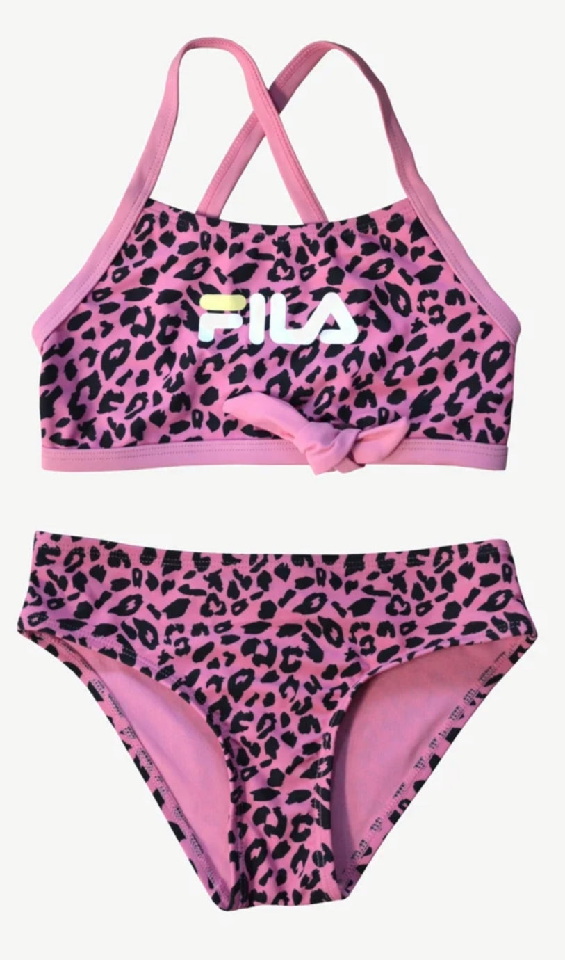 Fila | Bikini maculato rosa bambina