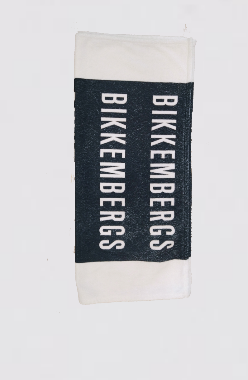 Bikkembergs | Telo mare nero bianco