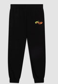 Fila | Pantalone felpa nero logo arancio
