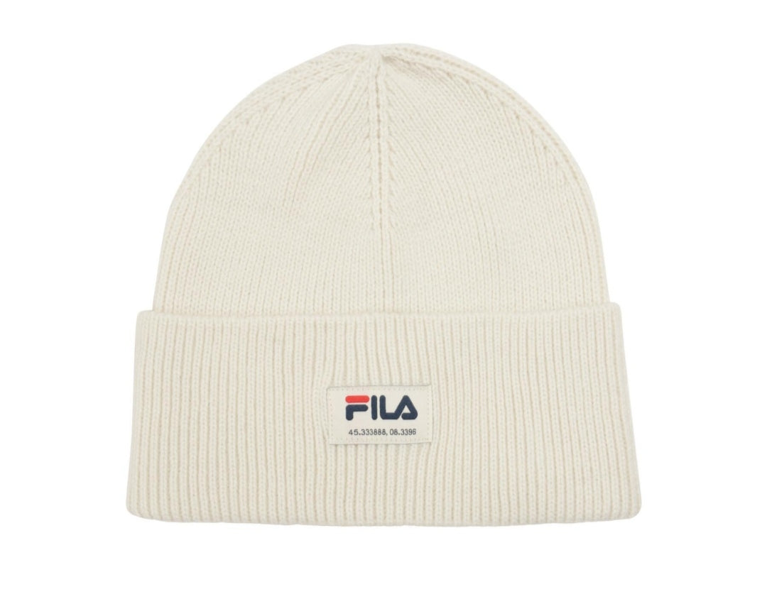 Fila | Cappello bianco ghiaccio a coste