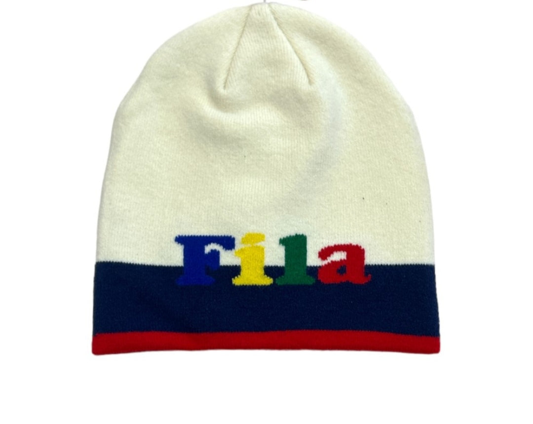 Fila |  Cappello panna logo colorato