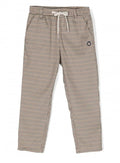 Trussardi | Pantalone coulisse bambino quadretti marrone