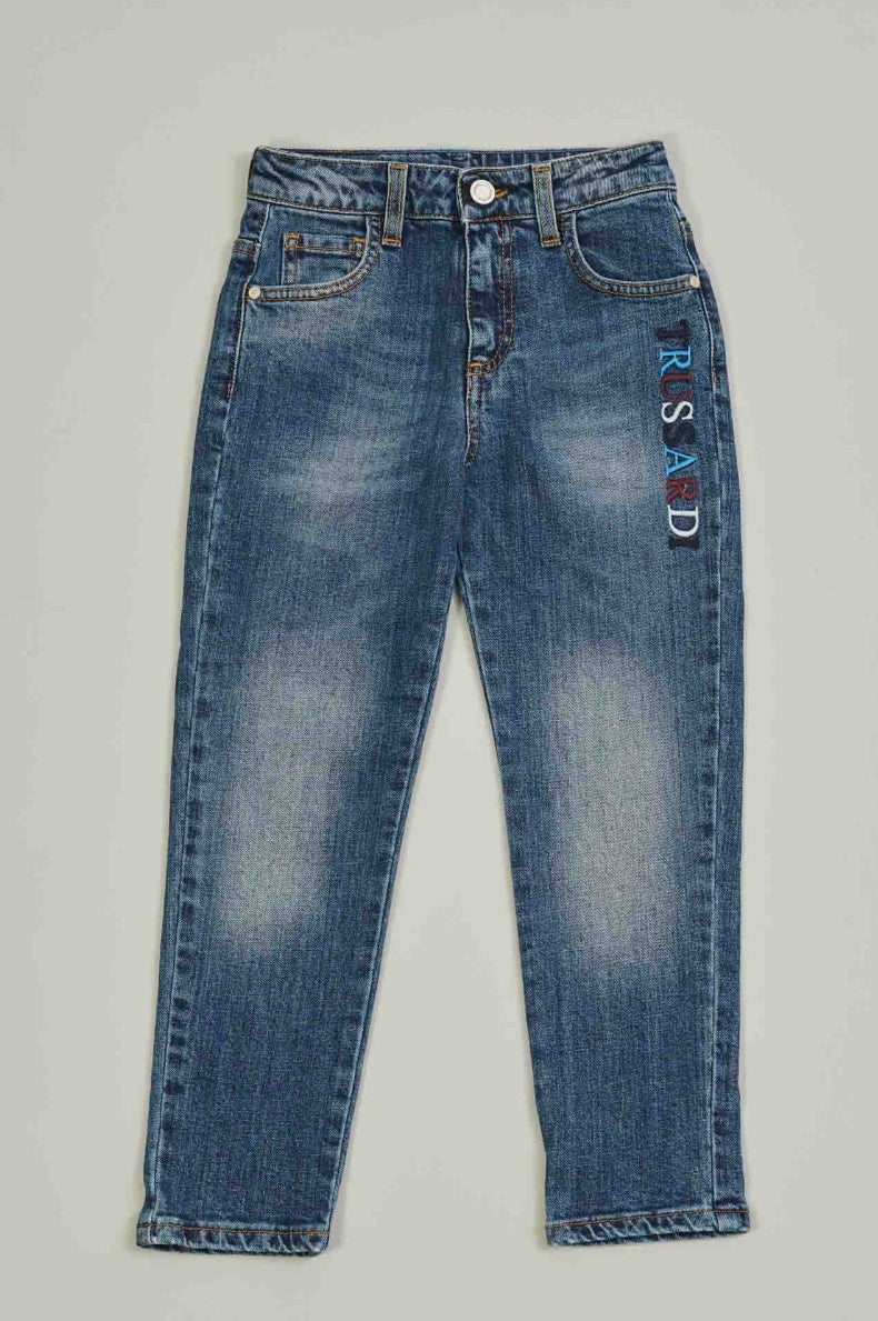 Trussardi | Jeans skinny bambino ricamo logo