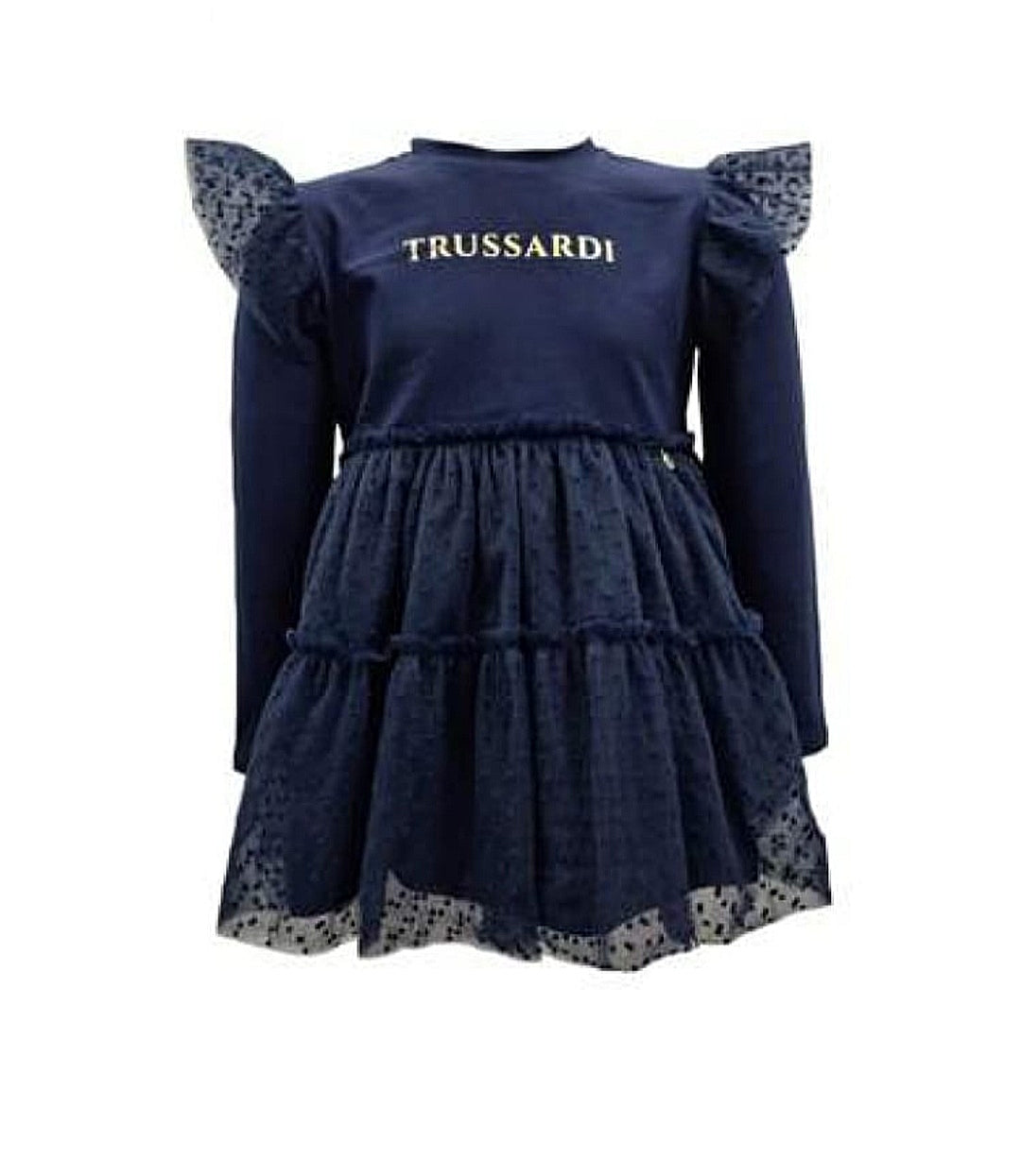 Trussardi | Vestito blu neonata tulle