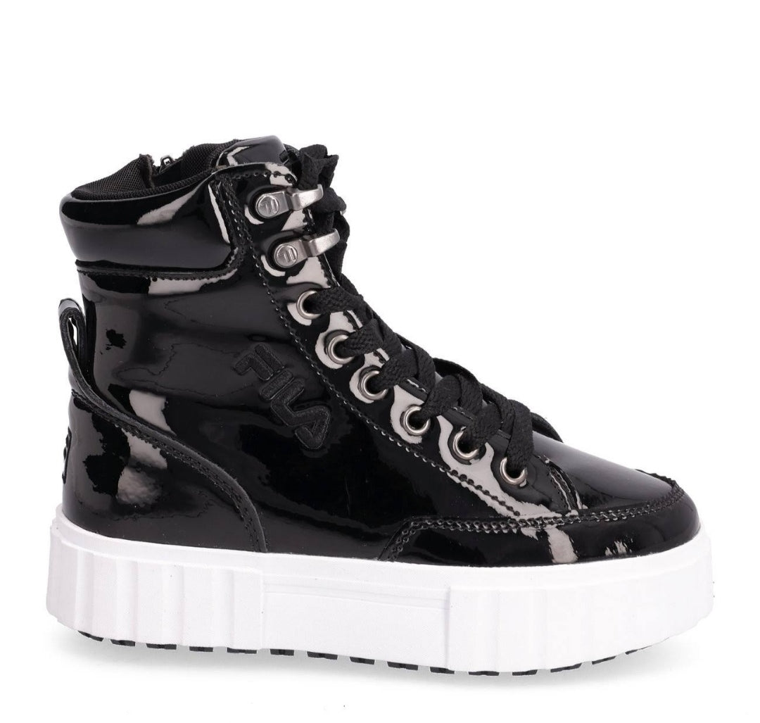 Fila | Sandblast vernice nera bambina