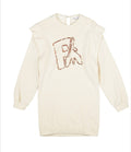Patrizia Pepe | Abito felpa beige bronzo bambina