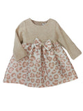 Ambarabà | Abito beige rosa maculato