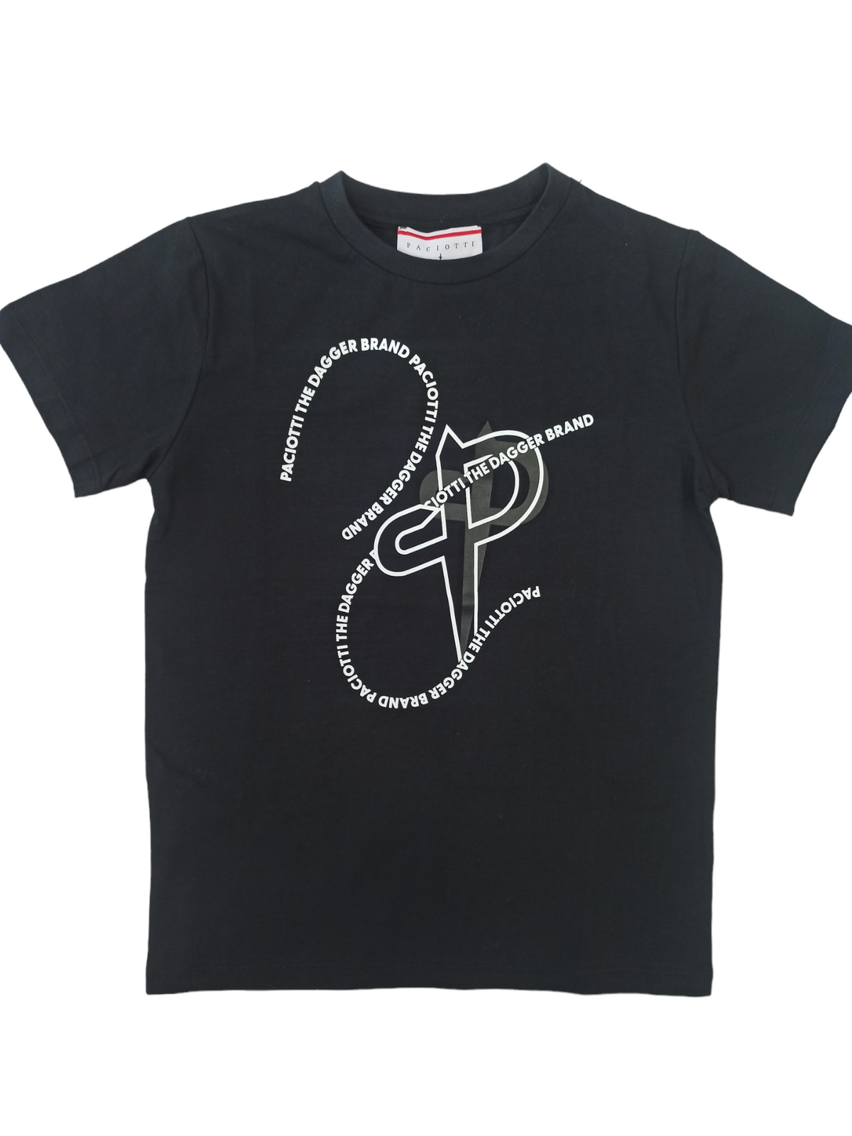 Paciotti | T-shirt nera spada ragazzo
