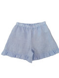 Per te | Short lino celeste bambina
