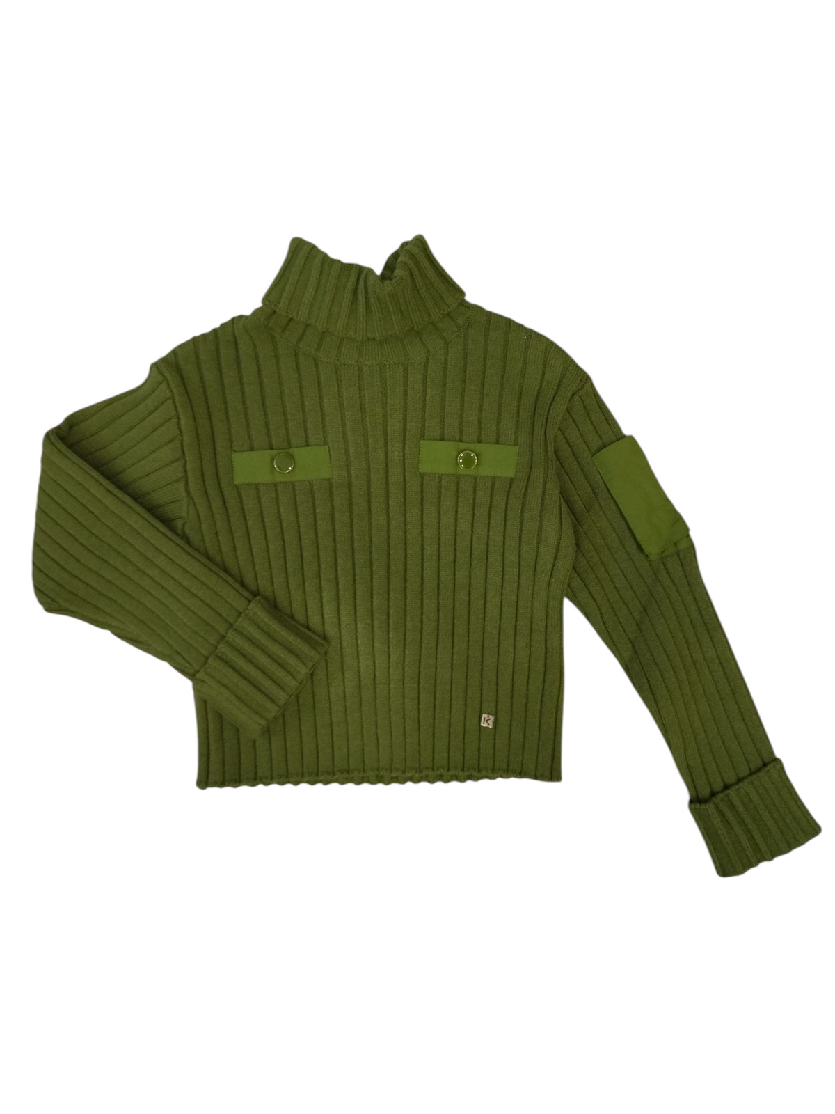 Kocca | Dolcevita crop coste verde oliva