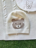 Primodì | Cappello lana panna orsetto