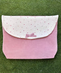 Ninnaoh | Busta porta cambiata panna rosa cuori