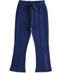 Superga | Pantalone felpa trombetta blu bambina
