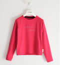 Superga | T-shirt fucsia  manica lunga bambina