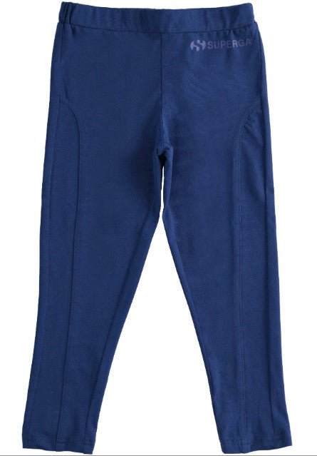 Superga | Leggins blu bambina