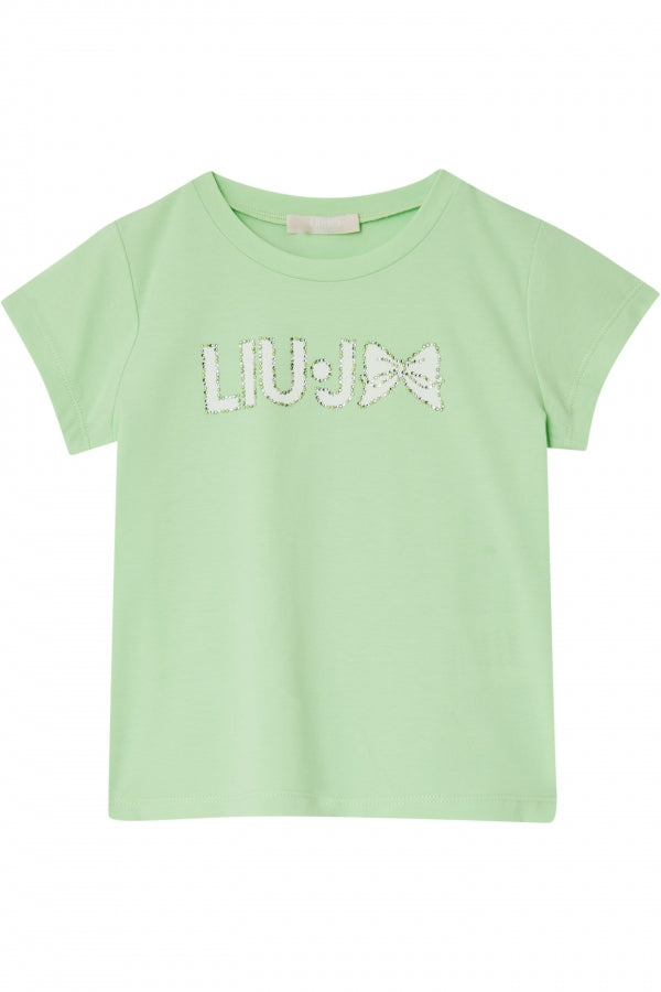 Liujo | T-shirt verde mela bambina