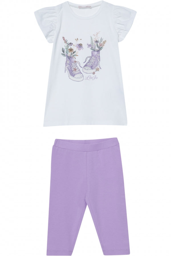 Liujo | Completo t-shirt e leggings lilla