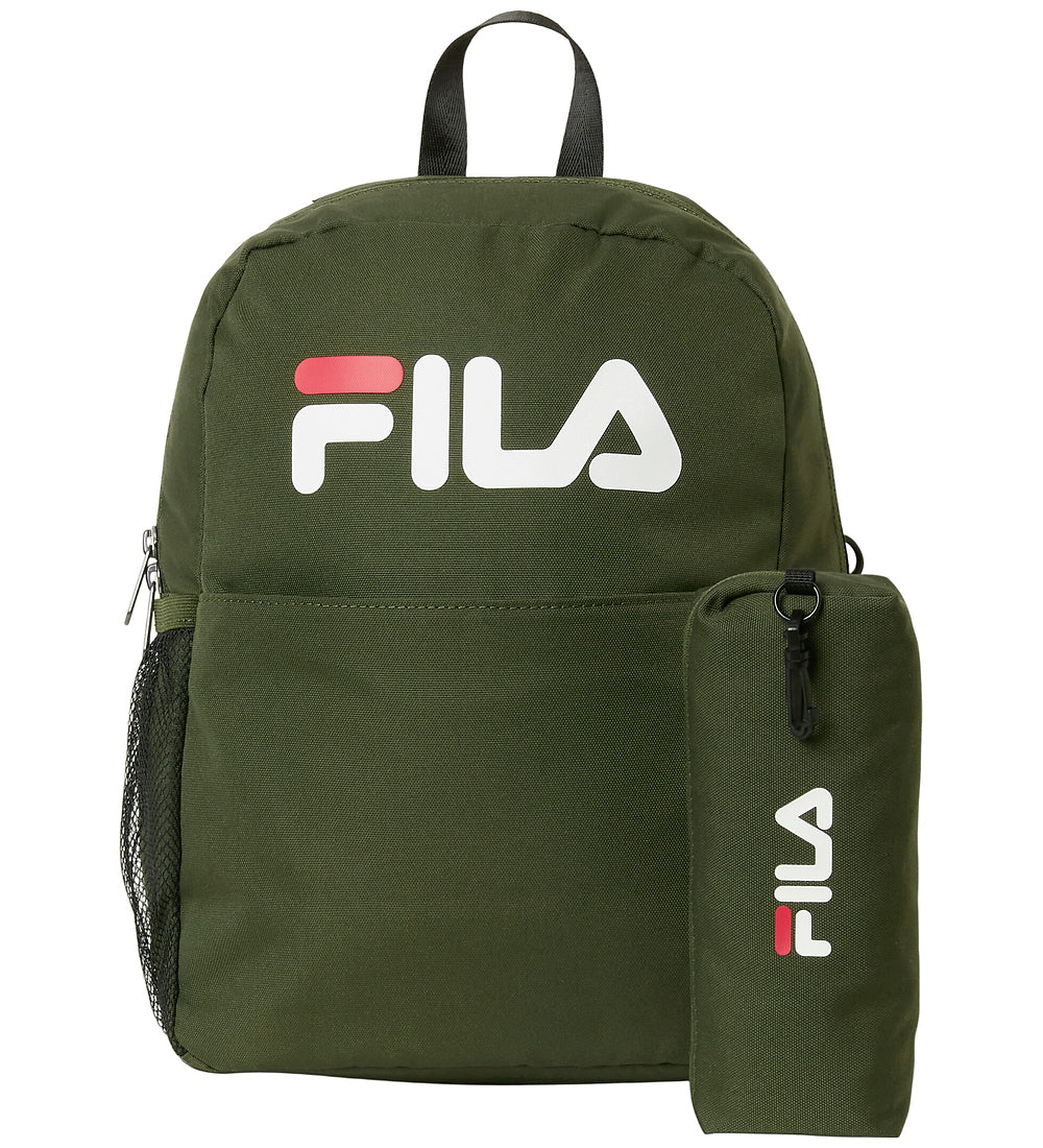 Fila | Zaino verdone/rosa con astuccio