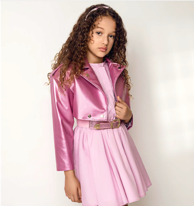 Nunzia Corinna | Chiodo ecopelle rosa