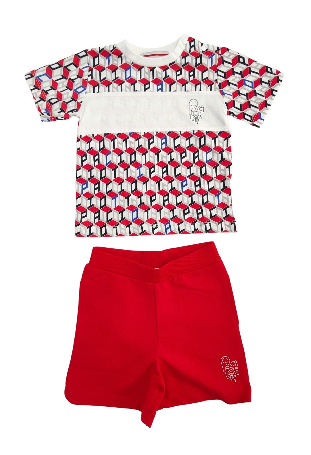 Paciotti | Completo t-shirt e bermuda rosso