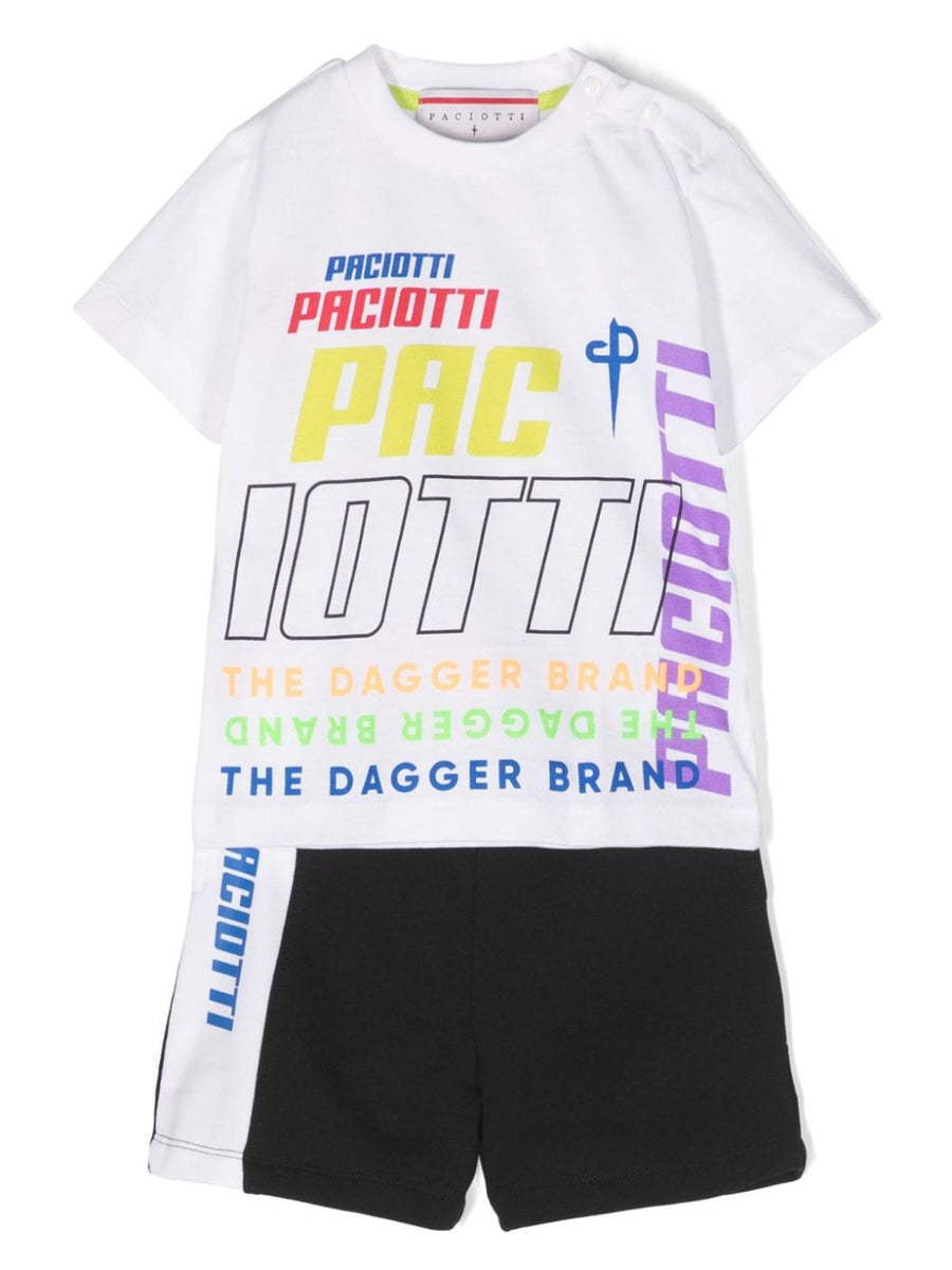Paciotti | Completo t-shirt e bermuda fluo ragazzo