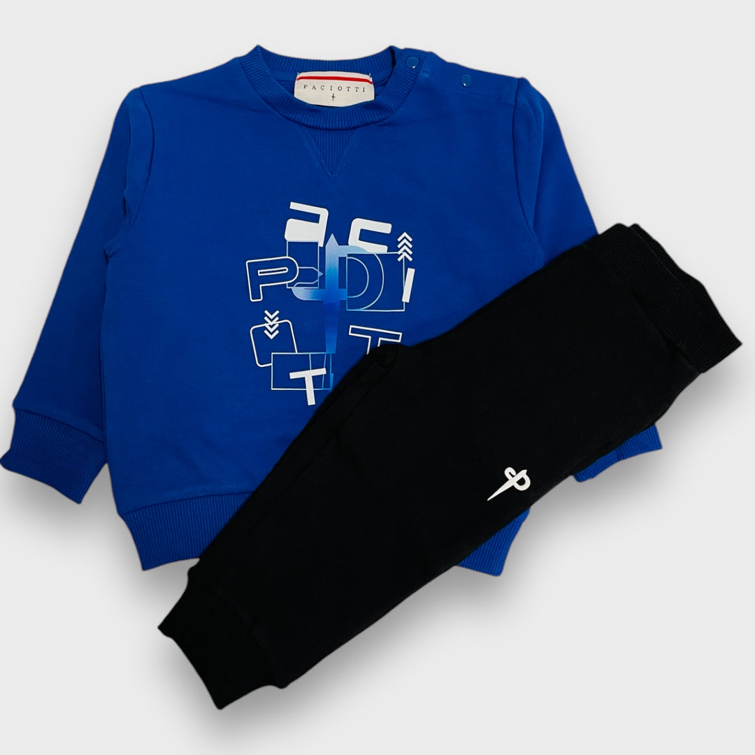 Paciotti | Tuta azzurro nero bambino