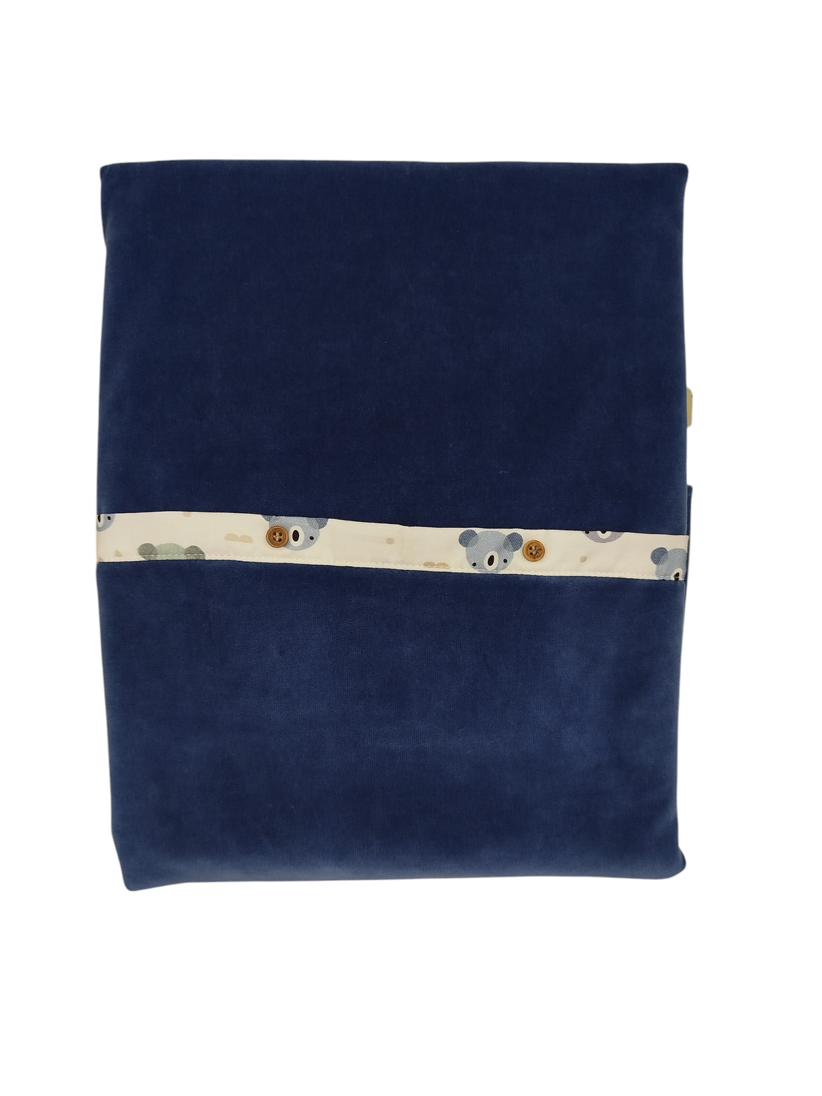 Bebè Margò | Copertina ciniglia azzurra orsetti