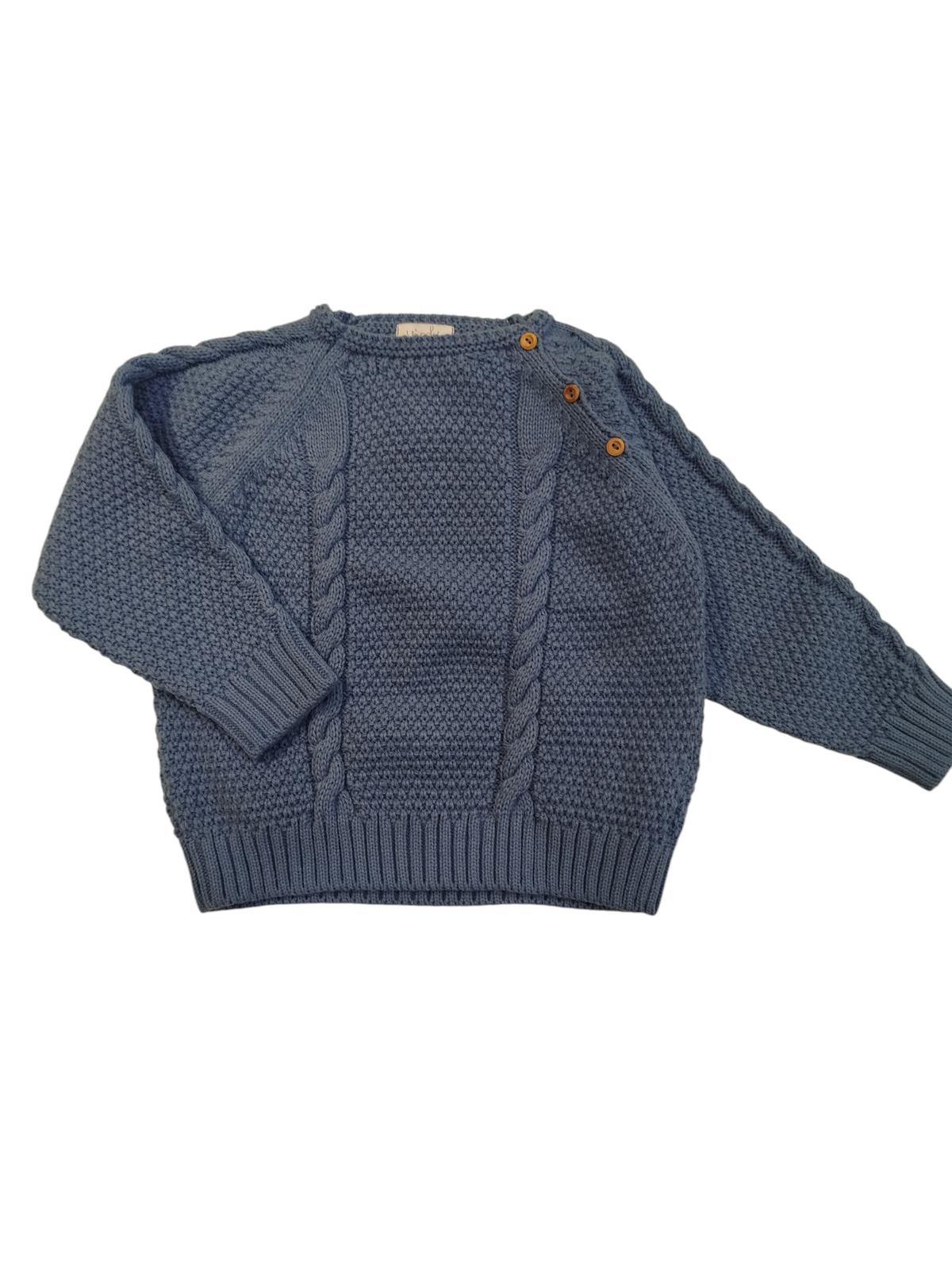 Yoedu | Maglione trecce azzurro