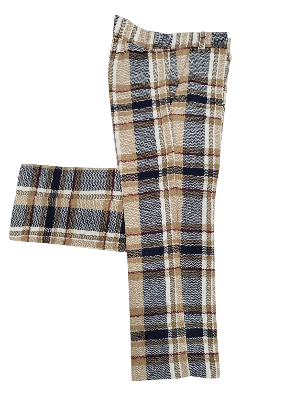 Pure | Pantalone quadri beige rosso bambino