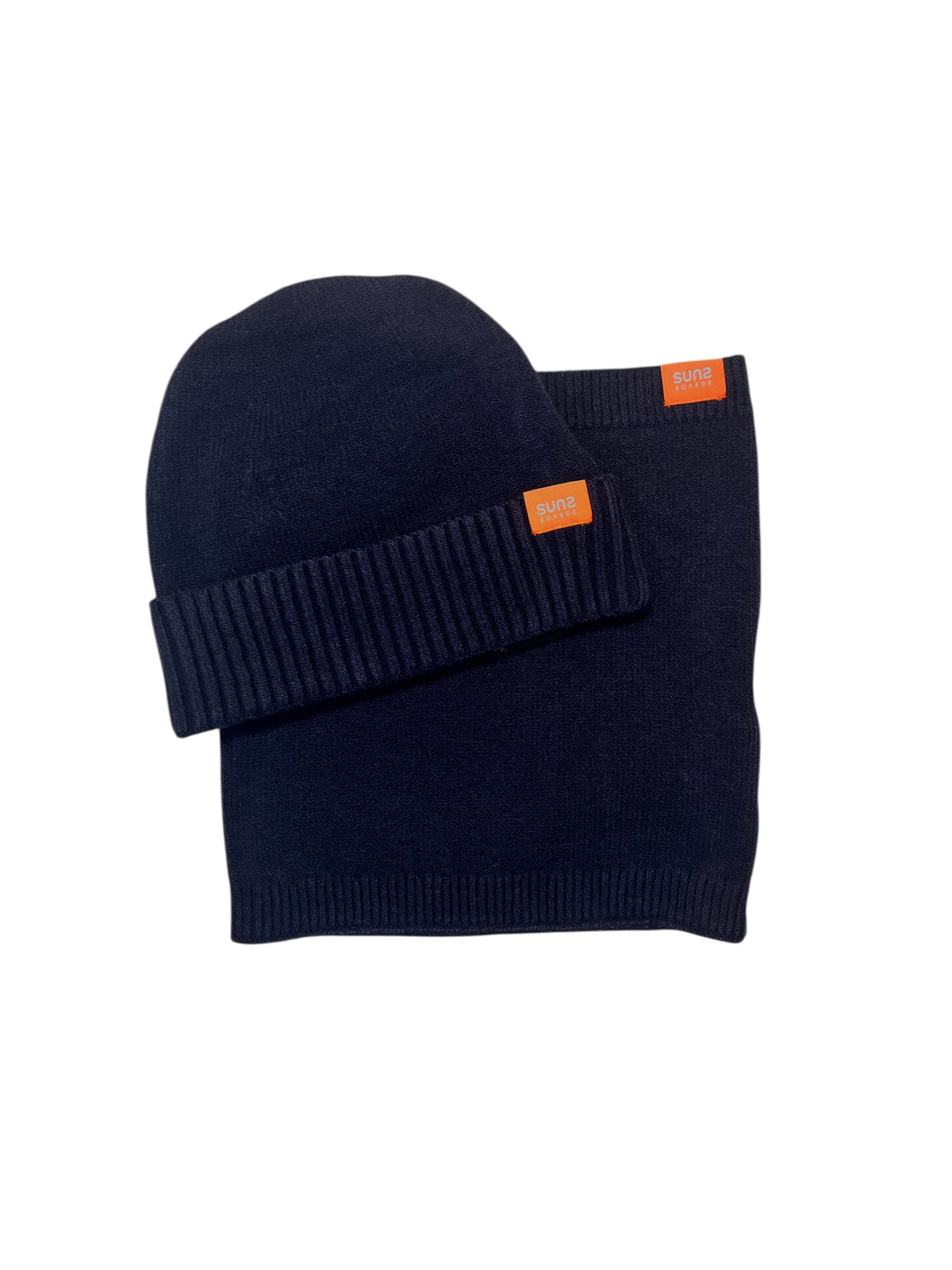 Suns | Cappello + collo blu notte