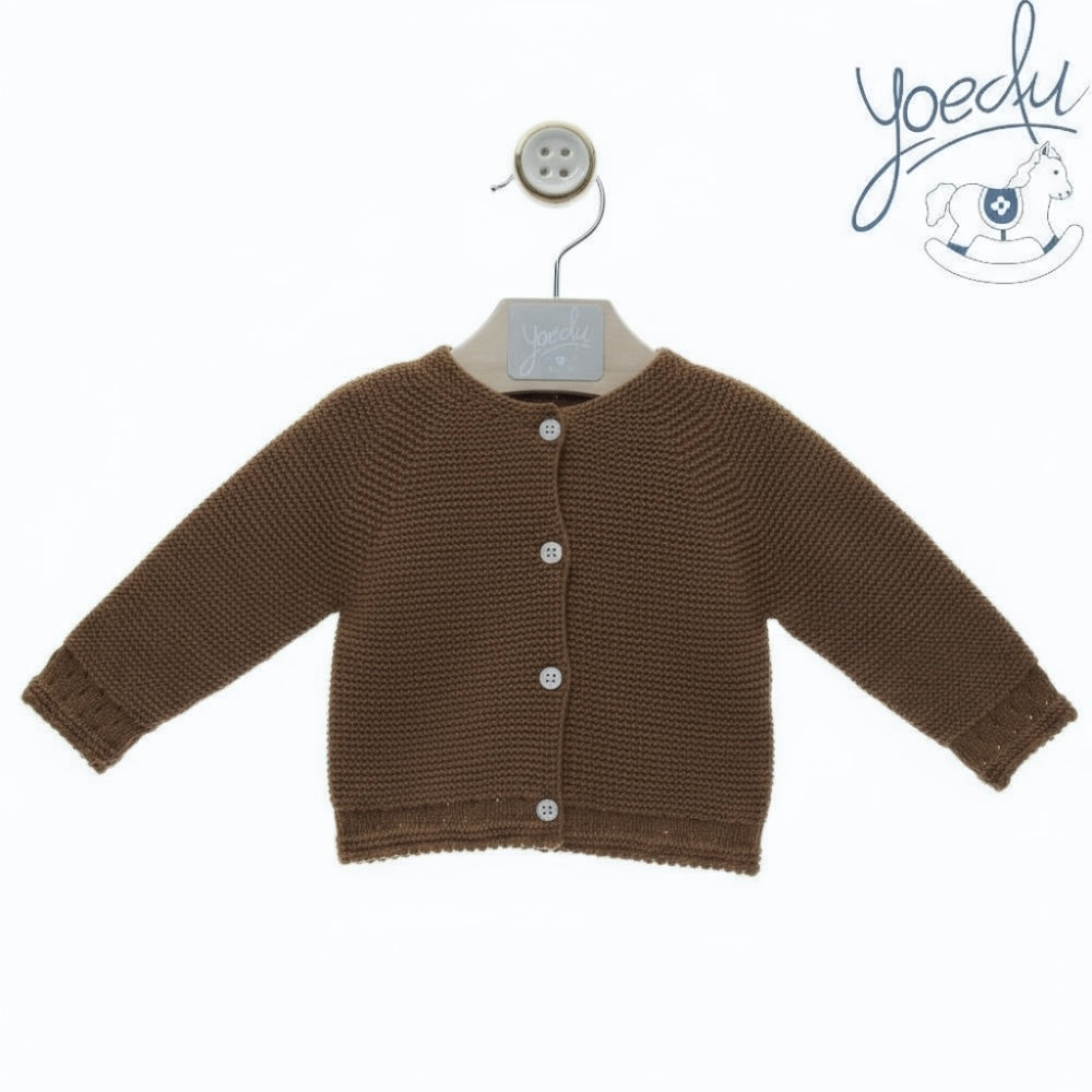 Yoedu | Cardigan marrone caldo cotone