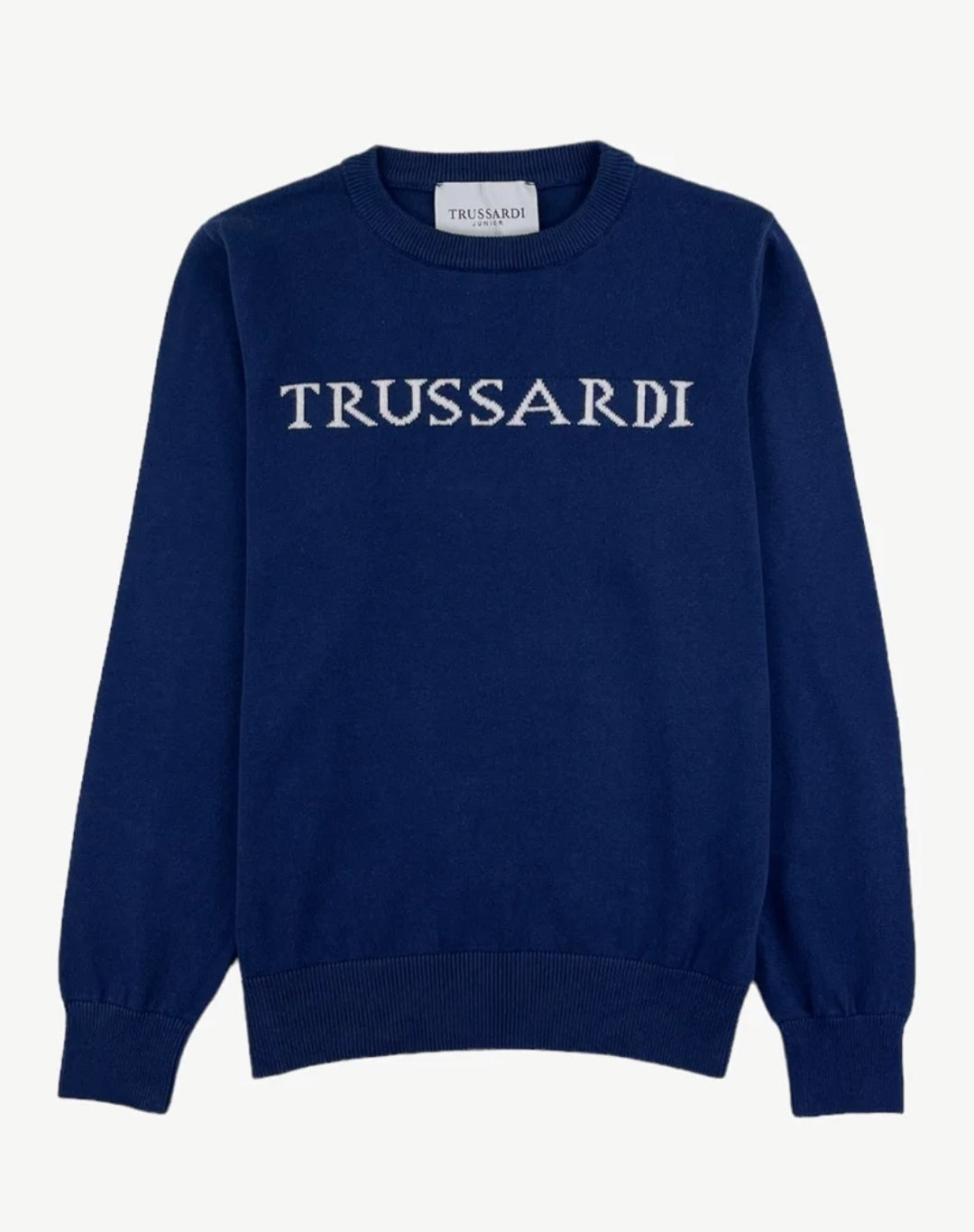 Trussardi | Maglione cotone blu ragazzo