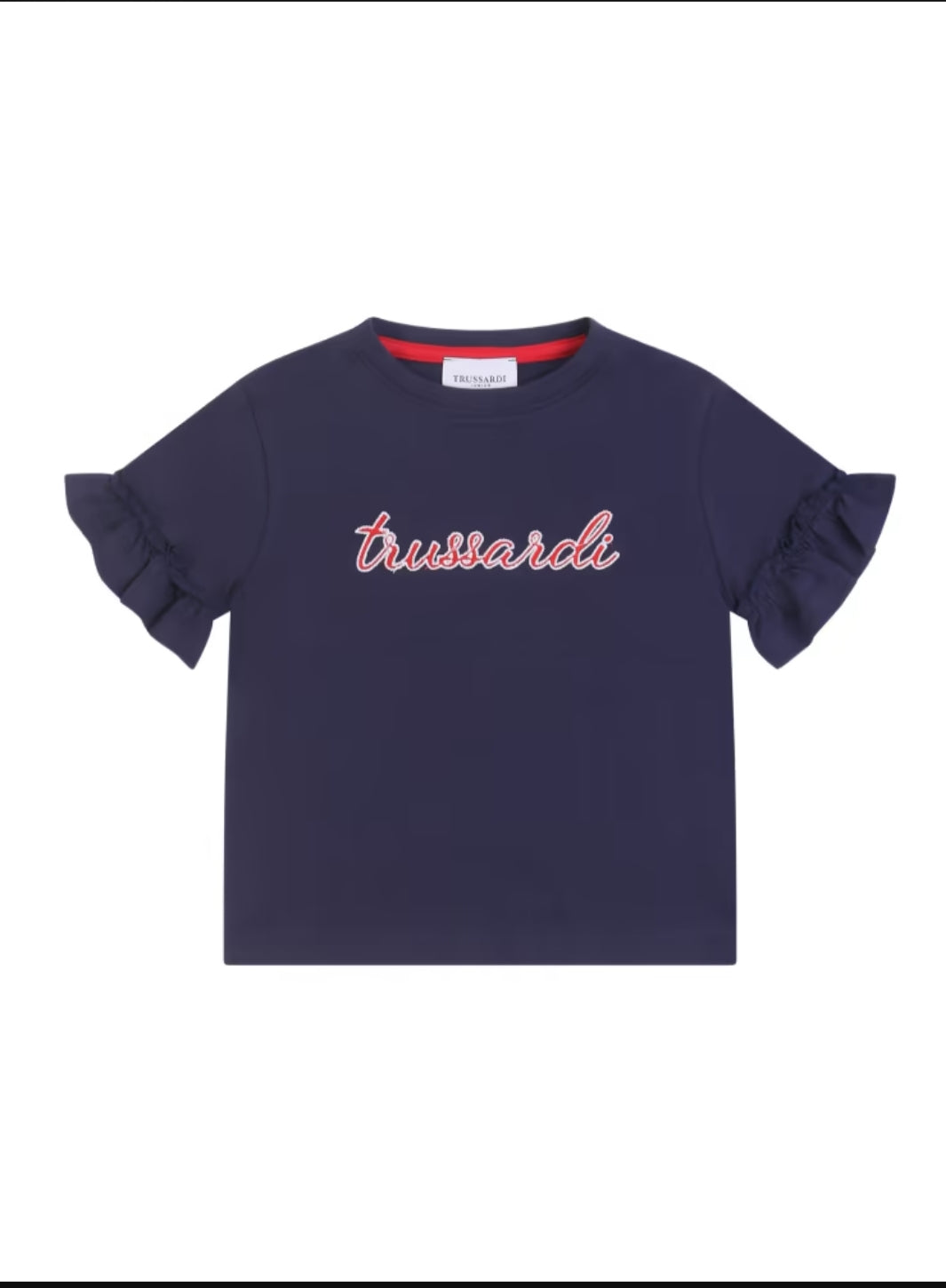 Trussardi | T-shirt blu rouches bambina