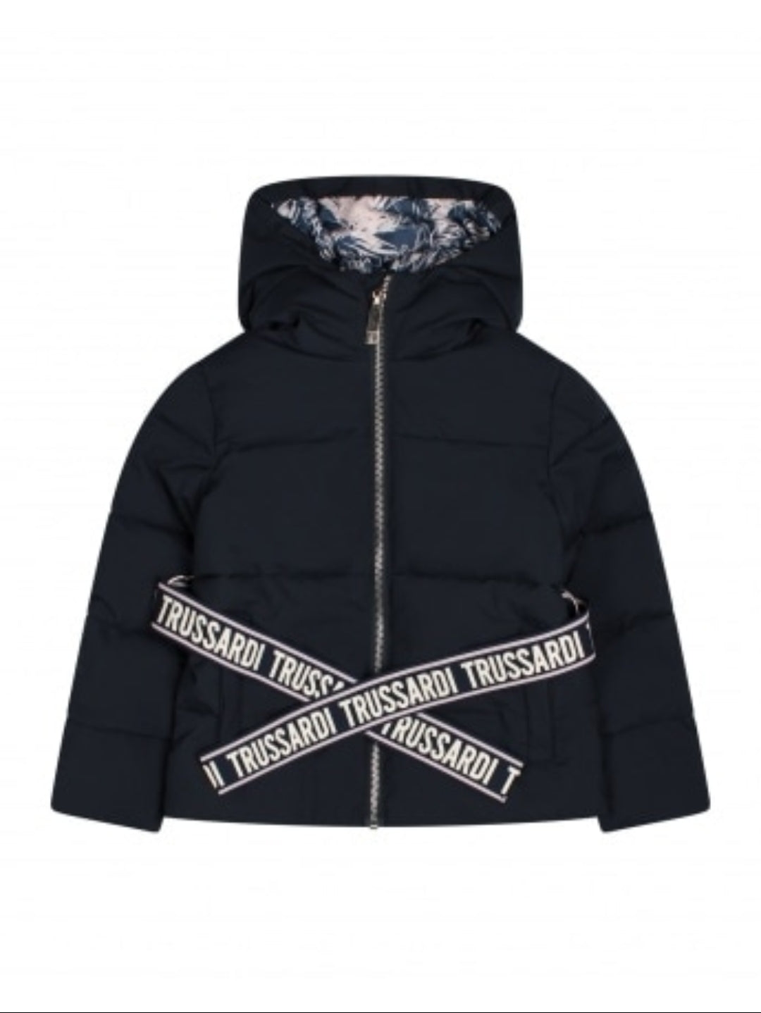 Trussardi | Giubbino blu con cintura bambina